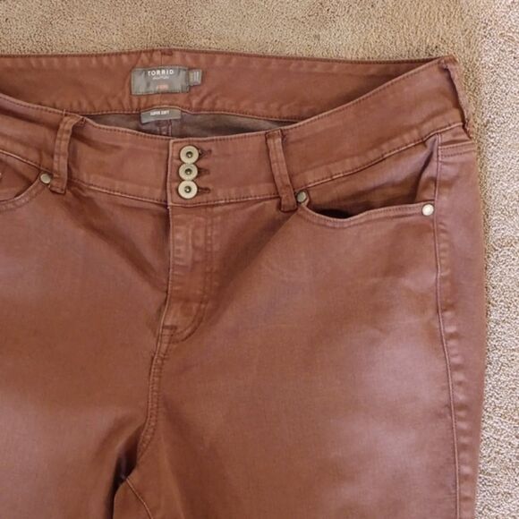 TORRID super Soft Jegging in Cognac - Picture 5 of 14